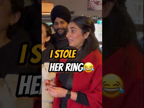 I Stole her ring😂 #magic #magician #funny #streetmagic #anmolmagic #comedy