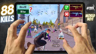 😈FASTEST REFLEX+PEEK IPAD PLAYER 90 FPS BEST MOMENTS GAMEPLAY/Pubg Mobile iPad,8,9,Air,4,Mini,6,Pro