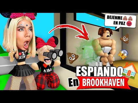 ESPIANDO CASAS 🏡en BROOKHAVEN con mi HERMANITO 👦 (ROBLOX)