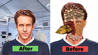 ASMR Animation Ryan Reynolds Face Treatment| Skincare | Satisfying
