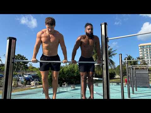 Pull-Up Challenge At The Beach. Who Wins The Cash?!