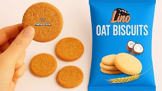 مستحيل تفرقيه عن الجاهز😱بسكويت الشوفان بجوز الهند بدون بيض! قناة مها لايف