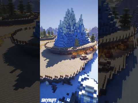 Expedition Outpost at the Ice Spikes | Minecraft Timelapse #Shorts