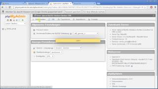 Joomla Backup, MySQL-Datenbank sichern
