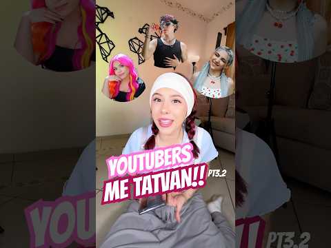 YOUTUBERS me TATVAN!? Pt3.2😭🔲 🌸GuacamoleConTotopos🌸 @fer_jalil #reto #tattoo #shorts