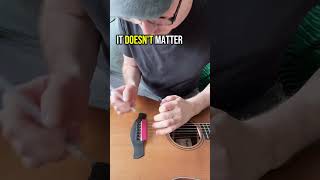 Temporary Rubber Bridge for cheap.    #acousticguitar #diy #indie