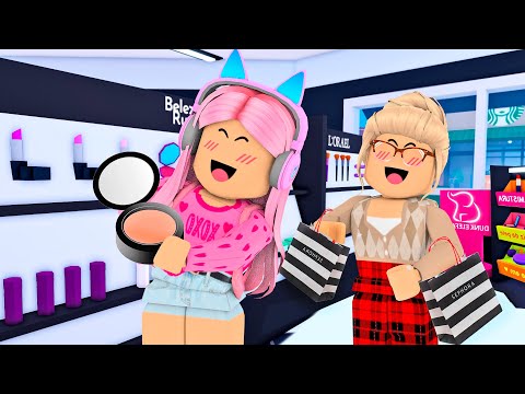 ROTINA DA VOVÓ E NETA COMPRANDO MAQUIAGEM! Family Roleplay HIGHLAND - ROBLOX