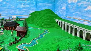 Eisenbahntunnel und massiver Landschaftsbau! -  Bau einer Lego Stadt Teil 319.