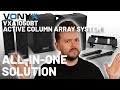 Column PA System - Vonyx VX1050 Speaker System, Mixer, Stands & 2 Mics