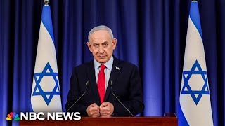 YouTube video thumbnail: Netanyahu Says Israel 'not a Party' to U.S.-Iran Memorandum of Understanding as Trump Touts Deal