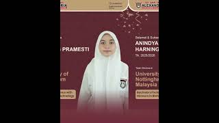 Selamat & sukses untuk Anindya Harning Pramesti ✨