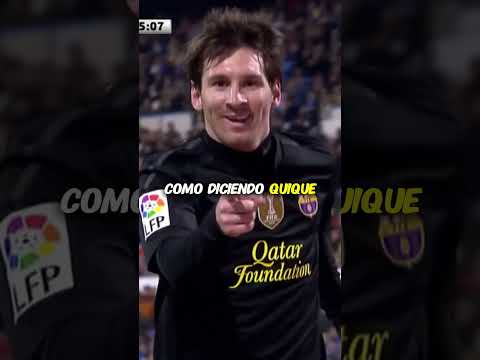 Messi y el Festejo para Quique Wolff