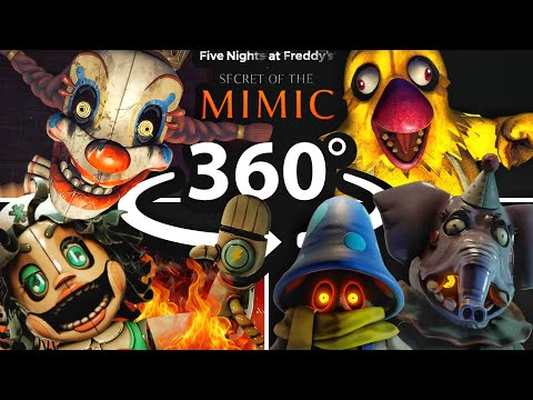 360° ALL JUMPSCARES! FNAF - The Secret Of The Mimic in VR