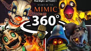 360° ALL JUMPSCARES! FNAF - The Secret Of The Mimic in VR
