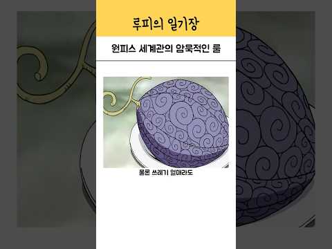원피스 세계관의 암묵적인 룰