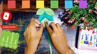 Diy flower decoration idea 💡 || easy craft for kids|| easy paper craft|| Home decoration ideas#viral
