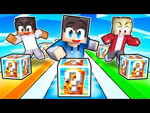 3 KAMARÁDI vs Brainrot LUCKY BLOCK ZÁVOD v Minecraftu!