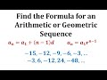 Understanding Arithmetic and Geometric Sequences
