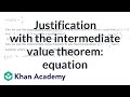 Understanding the Intermediate Value Theorem
