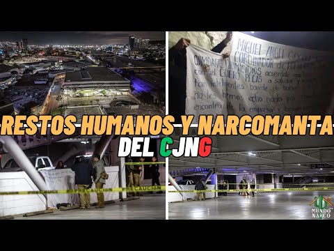 ⚠️ "Hallan restos en Plaza Río Tijuana con narcomanta del CJNG" 🚨