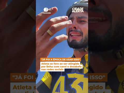 PERIGO NAS RUAS: linha de cerol corta ciclista durante treino | Cidade Alerta Minas