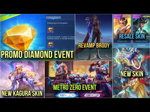 Promo Dia Event ပုံစံ Free Token များ နဲ့ Skin အသစ်တွေထွက်လာမဲ့အချိန်များ နဲ့ Update အကြောင်းများ 🤩