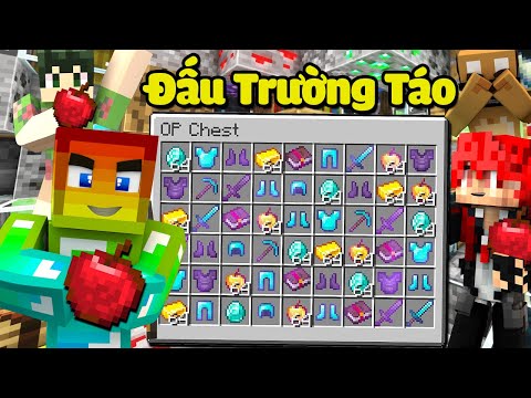 MINI GAME : ĐẤU TRƯỜNG TÁO MINECRAFT ** NOOB XÓA GAME VÌ QUÁ ĐEN ?? ĂN 1 QUẢ TÁO TRỞ NÊN SIÊU VIP