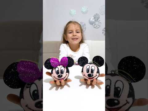 Mickey Mouse ,Minnie Mouse - yılbaşı süsleme topları yapalım!  #holidayswithyoutube #yılbaşı