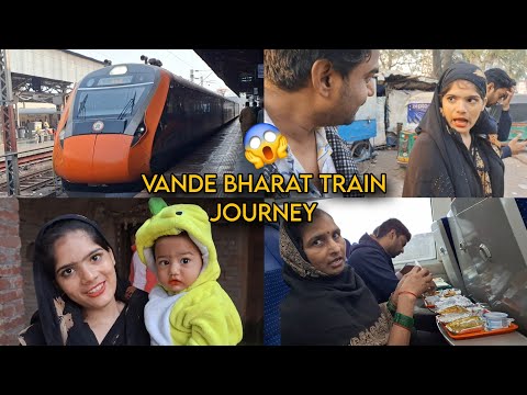 Vande Bharat Train Journey With Family 😍 Indian Bullet Train 😊 Delhi 2 Kanpur - Ablaksh Pandey Vlogs