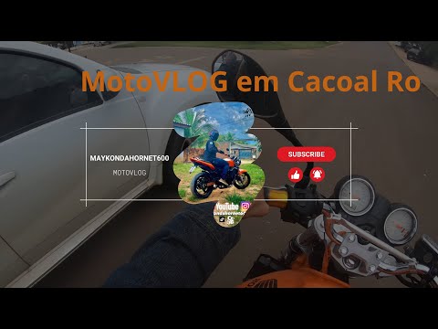 MOTOVLOG em CACOAL RONDÔNIA de hornet só o cano 3 polegadas