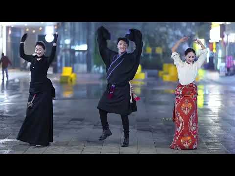 Wonderful Tibetan dance by the excellent Tibetan dancers