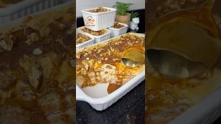 بدون فرن ولا مجهود حضري اروع تحلية لكوتي بدوق الكراميل كتجي خطييرة 😍 #shorts