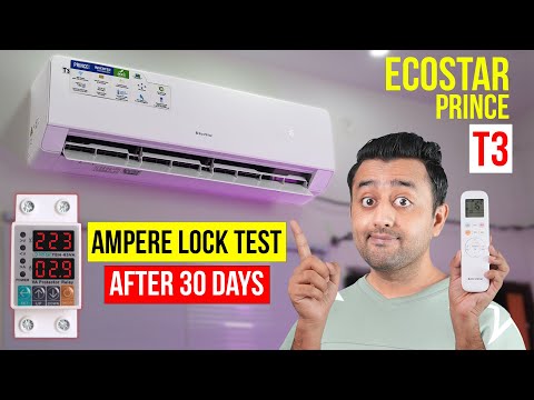 EcoStar Prince T3 Inverter AC Review After 30 Days  - Ampere Lock Test - Cool & Heat - Best AC?