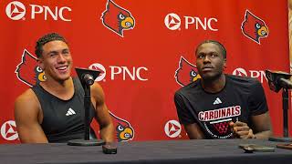 Jackson Shelstad, Flory Bidunga discuss start of Louisville careers, building team chemistry