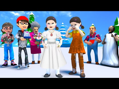 Scary Teacher 3D vs Squid Game 2 Squid Doll Rich and Squid Doll Poor - Story Challenges