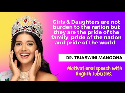 Dr Tejaswini mangona motivational speech | with english subtitles | #tejaswinimangona #motivation