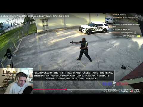 Armed Man Shot By Police | xQc Reacts