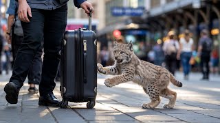 The Bobcat Cub Barked at a Suitcase for Hours — What Was Inside Broke Everyone's Heart