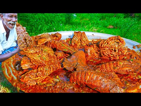 DELICIOUS LOBSTER GHEE FRY | நெய்யில் வறுத்த சிங்கி இறால் | Village Grandpa Cooking Show