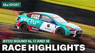 RACE HIGHLIGHTS: BTCC Round 16, 17 and 18 @ Croft 2025 | ITV Sport