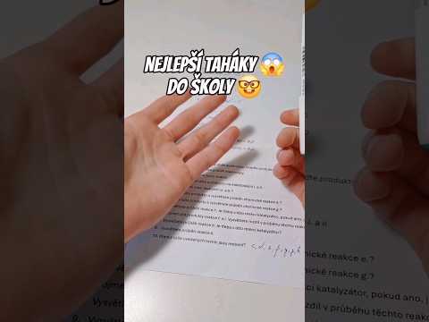 Jaký tahák je podle vás nejlepší? 🤔 #czsk #škola #učení #cz #minitisk #magicpen #uvpen #tahák