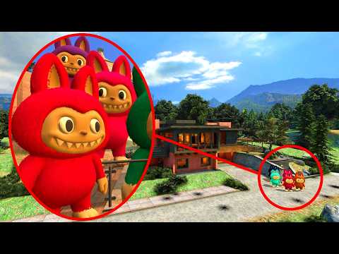 Un DRON capta a LABUBU en la CIUDAD | Garry's Mod Sandbox