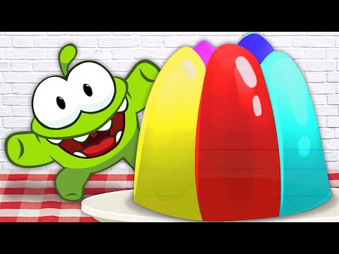 Learn Colors With Tasty Jelly 🍮 Educational Video For Kids 🎓 Learn Hindi With Om Nom