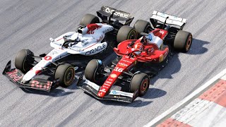 2025 Red Bull RB21 Verstappen vs 2025 Ferrari SF-25 Leclerc at Brands Hatch