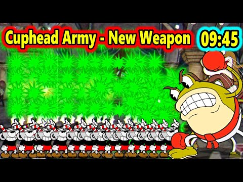 Cuphead Army - New Fan Weapon (Fastest Speedrun)