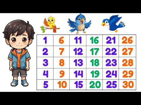 Number song 1-30 for kid's  | Number counting | children number | COCO TV | #numbercounting