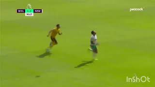 Allan Saint-Maximin stunner vs Wolves with Alan Partridge commentary. #nufc