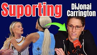 Stephanie White DEFENDED DiJonai Carrington after Flagrant foul on Sophie Cunningham | Indiana Fever