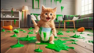 🌟🐱 Dad Cat & Kitten: EPIC Adventures! 🚀🍕👾💪 | Laughs & Thrills! 😂🔥#cat #cattales #catfunny #animation