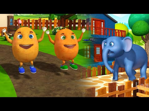 Kalu Madari Hathi Raja & Aloo Kachaloo Beta | 3D Animated Videos | Hindi Rhymes For Kids